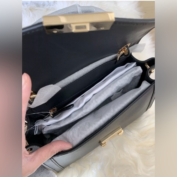 NWT MICHAEL Michael Kors Whitney Polished Leather Top Handle Satchel - Picture 14 of 15